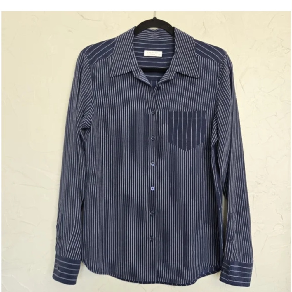 Equipment silk striped shirt XS